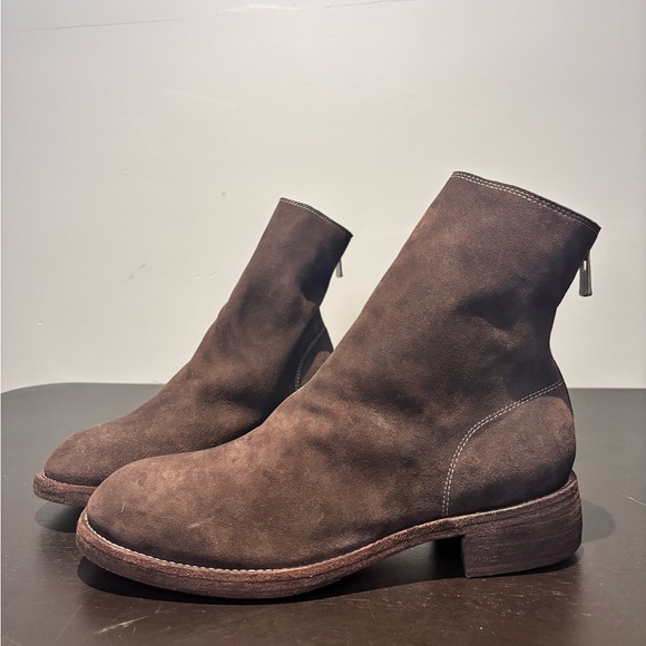 Guidi 788Z Back Zip Boots – Brown Suede – Size 45 – Brand New